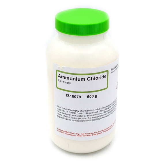 Laboratory-Grade Ammonium Chloride, 500g - The Curated Chemical Collection
