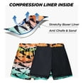 thumbnail image 4 of Little Boys Big Boys Swim Trunks Kids Boardshorts Print Swimwear Quick Dry Beach Shorts UPF 50+ For 5-16T, 4 of 9