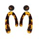thumbnail image 3 of Acrylic Statement Tortoise Shell Earrings Fashion Hoop Resin Dangle Earrings------Product code 69815, 3 of 4