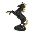 thumbnail image 1 of Estatua de Caballos de Pie, Riqueza moral Rica Rica Decoración de Escultura de Caballos auspiciosas Realistas Modernas para la Sala de Estar, 1 of 7