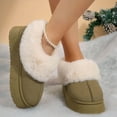 thumbnail image 4 of Women’s Slip-On Suede Ankle Moccasin Boot - Waterproof & Anti-Slip Design with Thick Sole for Indoor Warmth and Snow Conditions, 4 of 6