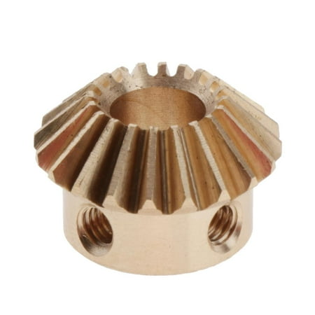 

1 module bevel gear 20 mm gear diameter 13 mm height copper / steel 8mm Hole M4x2 Copper