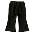 thumbnail image 6 of hotojiny Toddler Baby Girls Corduroy Pants Comfy Bell Bottom Pants Cute Fashion Fleece Lined Warm Flared Trousers, 6 of 7