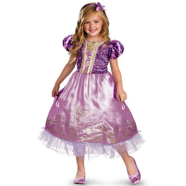 Disney Princess Rapunzel Sparkle Deluxe Child Costume - Walmart.com