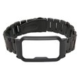 thumbnail image 2 of Bracelet de Montre en Acier Inoxydable avec Pare-Chocs de Protection Noir, Design 2 en 1, Réglable, Grande Protection, 2 of 8