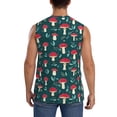 thumbnail image 4 of Easygdp Amanita Mushroom Men's Breathable Tank Tops Sleeveless Sporty T Shirts for Basketball, Mountaineering, Bodybuilding -3X-Large, 4 of 8