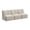 Oat Fabric, variant on Assemble Modular 3 Seater Sectional Lounge Sofa in Fog Fabric
