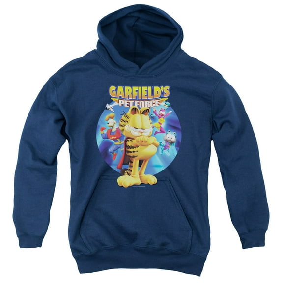 Garfield - Dvd Art - Youth Hooded Sweatshirt - Small