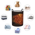 thumbnail image 3 of DouZhe Waterproof Collapsible Large Laundry Baskets, Movie Film Stripes Prints Circular Hamper with Handles, 3 of 6