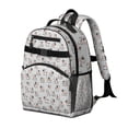 thumbnail image 2 of Gray Cow Expression Pattern Backpack for School,Cute School Bag,Schoolbag with Adjustable Shoulder Straps & Padded Back,15.25"x11.5"x5.25", 2 of 5