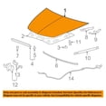 thumbnail image 3 of CAPA For 08-12 Chevy Malibu 4DR Sedan Hood Panel Assembly Primed Steel 25907215, 3 of 5