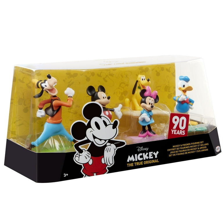 Disney Mickey Friends Figurine Set, diorama style, 5-pack