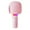 Pink, variant on Portable Bluetooth Speakers Singing Microphone Audio Integrated Microphone Karaoke Device Wireless Bluetooth Microphone Audio for Home Party Outdoor Birthday Gifts