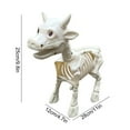 thumbnail image 6 of Gaecuw Cow Skeleton Halloween Decoration Cow Skeleton Decorative Prop Halloween Groundbreaking Cow Skeleton Decorative Prop Clearance for Yard Garden Home Party(White, Plastic), 6 of 7