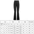 thumbnail image 3 of Color de piel M Sudadera y pantalones con abertura de color sólido para mujer, ajustados, informales, ajustados, de cintura alta, 3 of 8