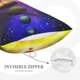 thumbnail image 5 of Fotbe Planets And Stars Pillow Cases - Envelope Closure - Luxury, Extra Soft, Cooling Pillow Covers - Wrinkle, Fade, Stain Resistant-20"x30", 5 of 8