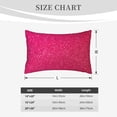 thumbnail image 4 of Logiee Rose Red Glitter Print Pillow Case,Throw Pillow Covers, Double Sided Plush Cushion Cover for Couch Sofa Bed, Only Pillowcase-14"x20", 4 of 6