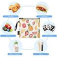 thumbnail image 5 of Dailycode Reusable Ziploc Bags Leakproof Sandwich Snack Freezer Bags Colorful Pineapple Grapefruit Strawberry 3 pack, 5 of 7