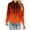 Orange, variant on ZyeKqe Womens Oversized Hoodies Fleece Lined Sweatshirts Long Sleeve Pullover Gradient Color Drawstring Hooded Top Size S-5XL