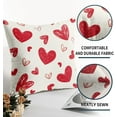 thumbnail image 5 of Valentines Pillow Covers 20x20 Set of 2 Red Cream Valentine''s Day Love Heart Print Decorative Throw Pillows Outdoor Farmhouse Holiday Decoration Pillowcases Cushion Cases Decor for Sofa Couch Bed, 5 of 5