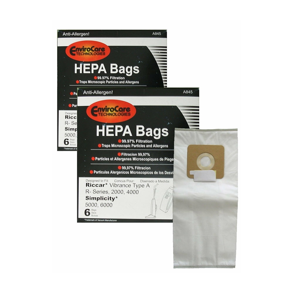 Replacement Part For Riccar, Simplicity (12) Bags Vibrance / Type A