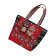 thumbnail image 3 of Sac Fourre-Tout Vintage pour Femmes, Sac à Main Décontracté, Sacs de Magasinage, Hibou Rouge, 3 of 8