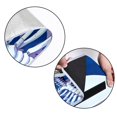 thumbnail image 5 of Skeleton Canvas Picnic Mat Waterproof Outdoor Blanket Portable Beach Mat Extra Large Foldable with Handles Blue Stripe Pattern 72x80 inches, 5 of 6