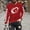 Red, variant on Men's Rugby Print Long Sleeve Tee Shirt Casual Crewneck Pullover Basic Workout Fitted T-Shirts
