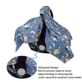 thumbnail image 2 of ICOPUCA Car seat Covers for baby girl Carseat Canopy for babies Carrier covers 2 layers with mesh window Animal printing Blue, 2 of 5