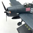 thumbnail image 1 of Ruiboury Modèle Réduit d'Avion de Chasse F6F à l'Échelle 1/72 avec Support Style Décoratif de Bureau A 1ensemble, 1 of 6