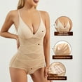 thumbnail image 6 of Shapewear Tummy Control Body Shaper forShapewear Compression Tanks Tops V Neck Camisoles With Built In Bra Body Shaper Shorts Underwear for Women, 6 of 7