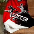 thumbnail image 3 of Lazaofficial Custom Name Blanket, Soccer Blanket, Soccer Blanket For Girls, Soccer Blanket For Boys, Soccer Ball Blanket, 3 of 8