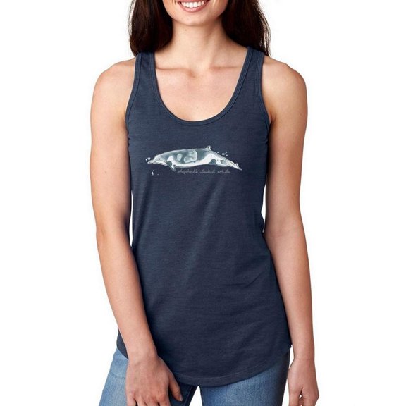 Cetacea Shepherd's Beak Whale Racerback Tank Women -June Erica Vess Designs, Female Medium