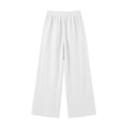 thumbnail image 7 of cfhntfmh Loose Cropped Pants for Women Wide Leg Drawstring Lounge Pants Elastic Waist Casual Trendy Pants, 7 of 7