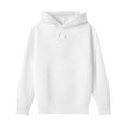 thumbnail image 4 of Abcomgle Hoodie for Girls 7-8 Cute Hooded Sweatshirts for Teen Girls Trendy Long Sleeve Girls Pullover Sweatshirt Aesthetic Fall Clothes for Tween Girls,4-5 Years White, 4 of 5