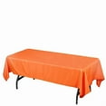thumbnail image 4 of BalsaCircle 6 Pieces 60" x 102" Orange Rectangle Polyester Tablecloths Table Cover Linens, 4 of 7