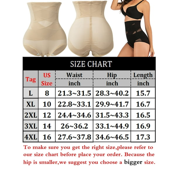 Tummy Control Thong Shapewear for Women Seamless Best Slimming Shaping High- Waist Panty Girdle Cincher Body Shaper Underwear (XS, Black) at   Women's Clothing store