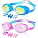 thumbnail image 1 of Chenchen Kids Swim Goggles, 2 Pack Anti Fog&UV Swimming Goggles for Child 3-15, No Leaking Swim Goggles for Boys Girls, 1 of 1