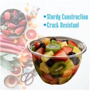 Mr Miracle Clear 48 Ounce Plastic Salad Bowls with Snap-On Lids. Pack 50. Airtight Disposable Salad Containers for Lunch, Meal Prep, Parties. Ideal as Disposable Salad Bowls with Lids