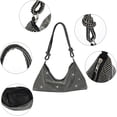 thumbnail image 4 of SikaFu Chic Rhinestone Purses for Women Sparkly Evening Handbag Bling Hobo Bag Shiny Silver Clutch Purse for Party, 4 of 7