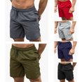 thumbnail image 2 of Pantalones cortos deportivos para hombre con cordón elástico en la cintura bolsillos laterales transpirables de secado rápido, 2 of 7
