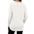 thumbnail image 5 of TARAINYA Women's Daily Wear Long Sleeve Sweatshirt Casual Loose Round Neck Pullover with Pockets, 5 of 9