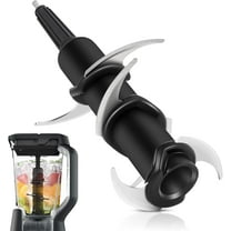 Replacement Ninja Blender Blade for Ninja 72 oz Pitcher, Compatible with Ninja Kitchen System 1100W Pitcher BL660C BL740 BL770 BL642 BL500C, Black