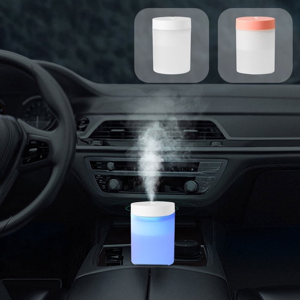 Humidificador para Coche 200ML Mini USB SD11 | Difusor de Niebla Fría Portátil para Coche, Viajes, Escritorio | Purificador de Aire con Luz LED de Colores | Funcionamiento Silencioso | Rociado