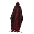 thumbnail image 4 of Capa con capucha de Reaper para cosplay para adultos, sala de escape, hombre, mujer, fiesta temática Rojo, 4 of 8