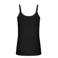 thumbnail image 5 of Fznquz Plus Size Tank Tops for Women Slip Spaghetti Strap Trendy Fashion Casual Cami Black Going Out Tops for Women Summer, 5 of 6