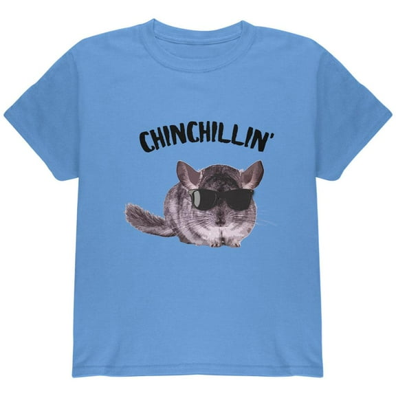 Chinchillin Chinchilla Carolina Blue Youth T-Shirt - Small(6/8)