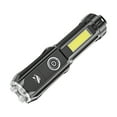 thumbnail image 2 of Zoom Flashlight, Yrmaups ABS Zoomable Flashlight COB Side Light Adjustable Focus USB Rechargeable, IPX6 Waterproof Power Bank Function, 3 Brightness Modes Compact Portable, 2 of 9