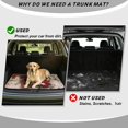 thumbnail image 4 of Garronmavis Rustic Fireplace Figure Car Trunk Mat Size 29" x 39" All Weather Auto Trunk Cargo Liner Holiday Protective Mat For Pet Owners, 4 of 7