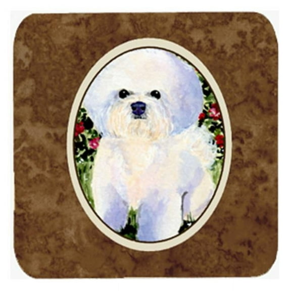 Bichon Frise Foam Coasters, Set - 4